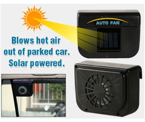 خرید پستی ارزان پنکه خورشیدی ماشین